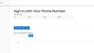 Firebase Sign In With Your Phone Number