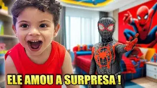 SURPREENDEMOS O ZYON COM O NOVO QUARTO E O HOMEM ARANHA DE VERDADE * Ele ficou... | Kathy Castricini