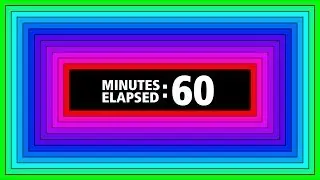 1 Hour Square Radial Timer Countdown