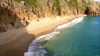 Pedn Vounder Beach, Hidden Beach in Porthcurno Town