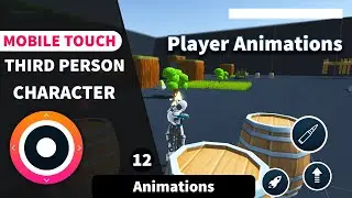 Unity3d - Third person Character Controller -   player Animations and Controllers [12/13]