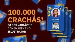 Dados variáveis com imagens no Illustrator 2023