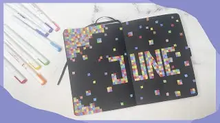 Rainbow Pixel June 2023 Bujo Set Up✨