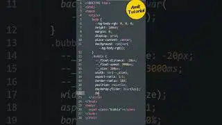 Floating Bubble Using HTML & CSS #shorts #shortsfeed #amittutorial