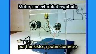 Motor de velocidad variable con potenciometro y transistor NPN
