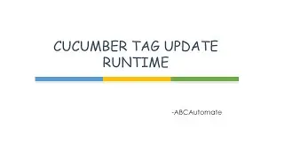 Cucumber Junit Runner Modifying Tags at RunTime