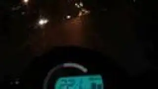 Yamaha Fazer nightride on highway Tem Istanbul