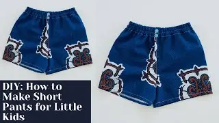 DIY: How to make short pants for little kids #sewwithme #freepatternpaper