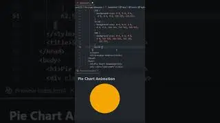 Pie Chart Animation HTML and CSS tutorial for beginners 2022 