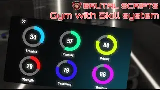 FiveM GYM with SKILL SYSTEM V2 [ESX & QBCore] | Brutal Scripts