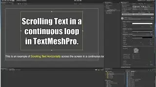 TextMesh Pro - Scrolling Text in a Continuous Loop