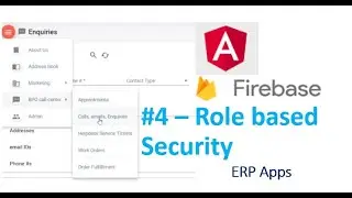 Angular Firebase ERP Apps #4 Firebase Rules, Role level Admin security, Show Hide Menu, Auth Guard