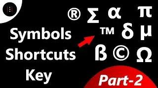 Symbols shortcut key | All symbols shortcut key | mathematics Symbol | math's