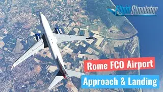 Landing at Rome Fiumicino airport with HEAD TRACKING | PMDG 737 | MSFS
