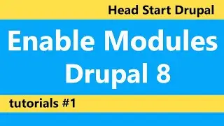 Enable or activate your modules in your  first drupal 8 website