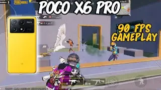 POCO X6 PRO 90 FPS PUBG GAMEPLAY 🔥 PUBG MOBILE 🔥 ABDALIANS