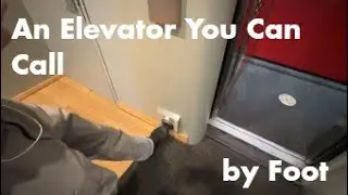 Modernized Traction Elevator with Foot Call Button at an Apartment Building in Downtown Chicago