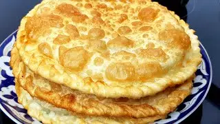 Мука+Вода и Зелень!!! ВКУСНЕЕ ВСЯКИХ ЧЕБУРЕКОВ‼Потрясающее лепёшки с зеленью на сковороде!!!