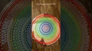 My very first colored mirror mosaic mandala #trending #mandalas #mandalaart #mandalaartist