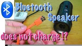 Bluetooth speaker does not charge - EASY FIX