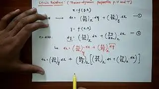 CYCLIC RELATION AMONG WITH THERMODYNAMIC PROPERTIES like  P,V AND T
