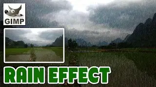 How To Add Rain to a Photo in GIMP