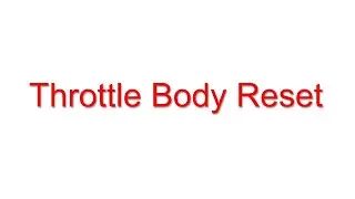 Launch CRP129E throttle body reset on GM