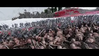 Orcs and trolls storm the knight's outpost