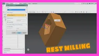 NX CAM - Rest milling operation RK cad cam