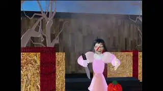 Lunging pumpkin carver girl l haunted Halloween 2026 ideas Roblox