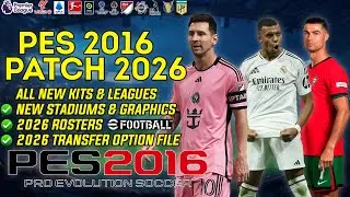 PES 2016 NEW PATCH 2025–26 | SEASON UPDATE | DOWNLOAD & INSTALL | PES 2016 Патч 2025–26 обновление