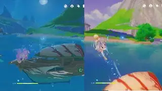 What happens if you hit the waverider while dolphin-jumping? (Genshin Impact)