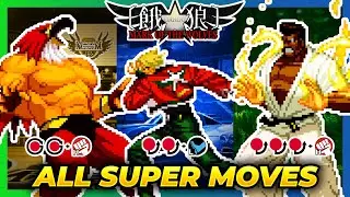 ALL SUPER MOVES - Garou: Mark of the Wolves (MOTW)