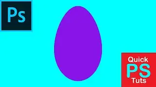 Quick! How to Draw a Simple Egg Shape in Photoshop in 1 Minute!
