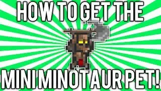 Terraria 1.2.4: Mini Minotaur Pet! (Tartar Sauce Summoning Item) @demizegg