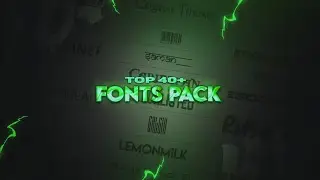 Top 40+ Best Fonts | Font Pack for Alight Motion | Fonts For Thumbnail