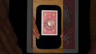 COIN THRU CARD! HOW!?!  #cointrick #cointricks #magictricksvideos