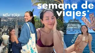 me fui de crucero y a Nueva York en una semana *trip vlog*