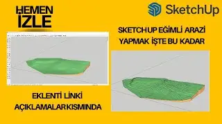 Sketch Up'ta Eğimli Arazi Nasıl Yapılır?  Toposhaper Plugini Nasıl Kullanılır? 
