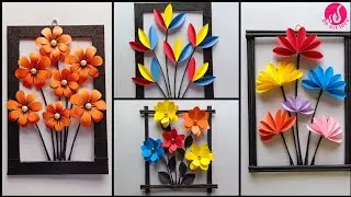 4 Beautiful Paper Wall Hanging|| Paper Craft For Home Decoration || Easy Craft || Easy Wall Hanging