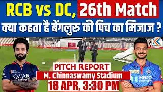 RCB vs DC, IPL 2026 Match 26 Pitch Report: M.Chinnaswamy Pitch Report | Bengaluru Pitch Report