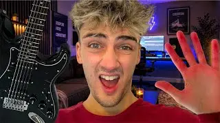 Playing guitar until my fingers go red!!