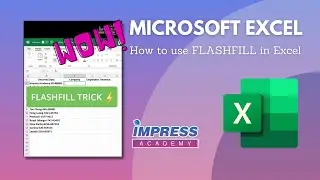 How to use FLASHFILL ⚡in Excel!