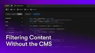 #6 Filtering a List of Content Without the CMS — Mastering Framer Code Overrides