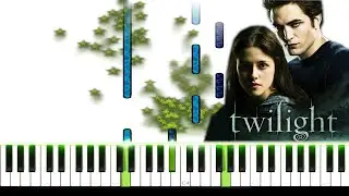 Twilight - Bella's Lullaby theme (piano tutorial)