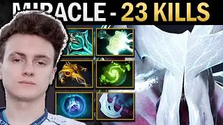 Faceless Void Dota Gameplay Miracle with Mjolnir and 23 Kills