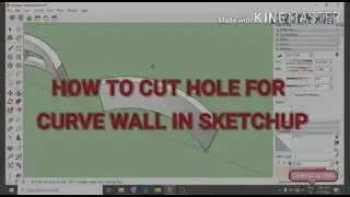 How To Cut Hole For Curve Wall In SketchUp | In Tamil | Sketch Art