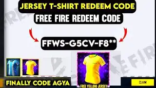 JERSEY T-SHIRT REDEEM CODE || FREE FIRE REDEEM CODE || FF REDEEM CODE | MAY 22 REDEEM CODE