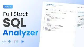Full Stack SQL Query Analyzer  Saas Project Using BoltStack, Next Js, React, Typescript | Part 1