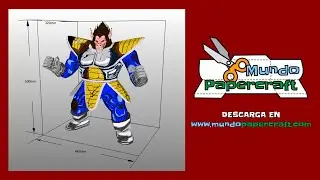 Ozaru Vegeta de Papercraft